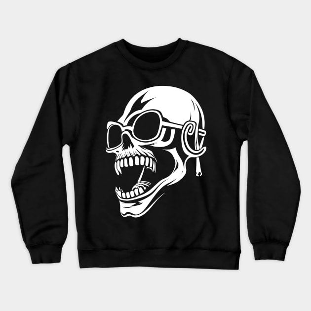 head skull bone Crewneck Sweatshirt by Aldrvnd